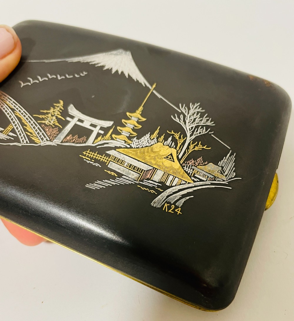 Japanese Inlaid Cigarette Case View XII