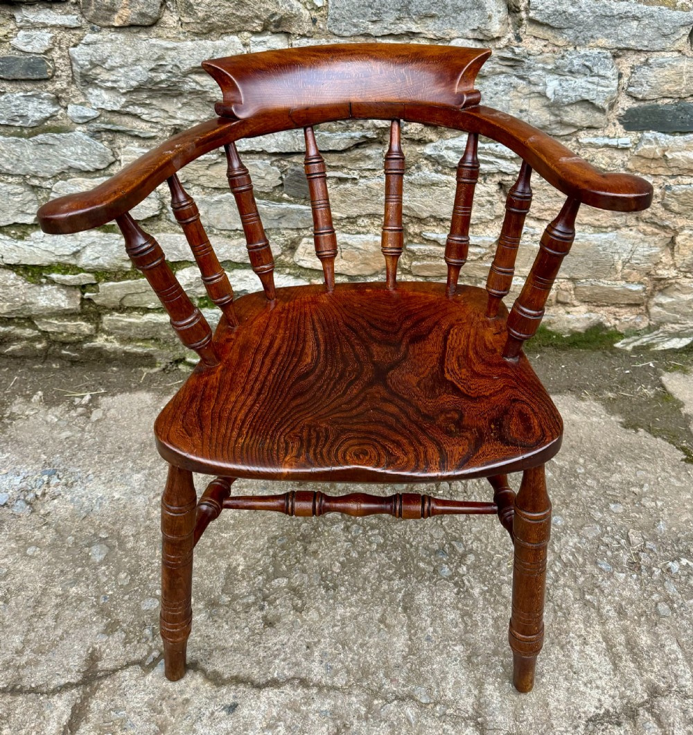 Antique Elm Captains Chair View III