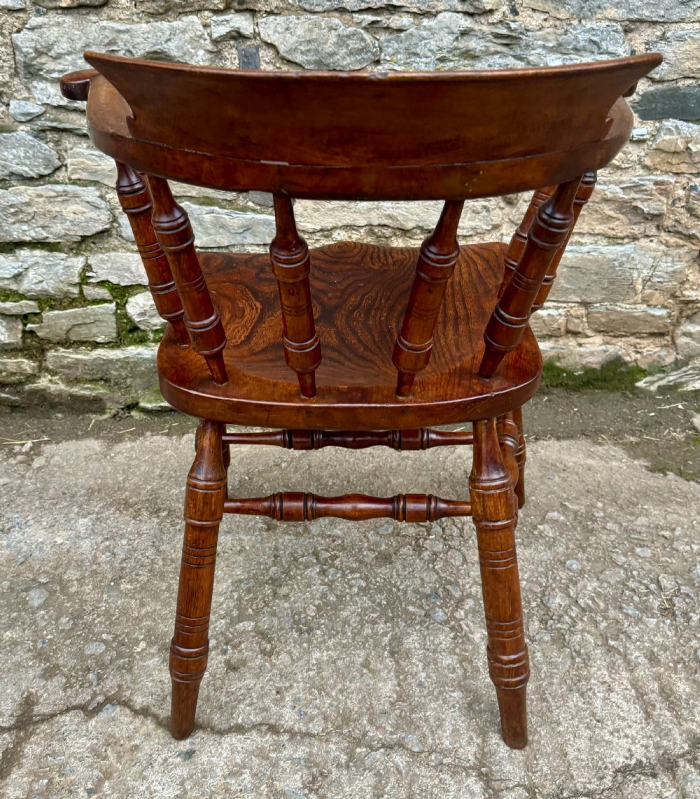 Antique Elm Captains Chair View VIII