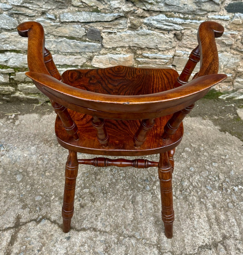 Antique Elm Captains Chair View IX