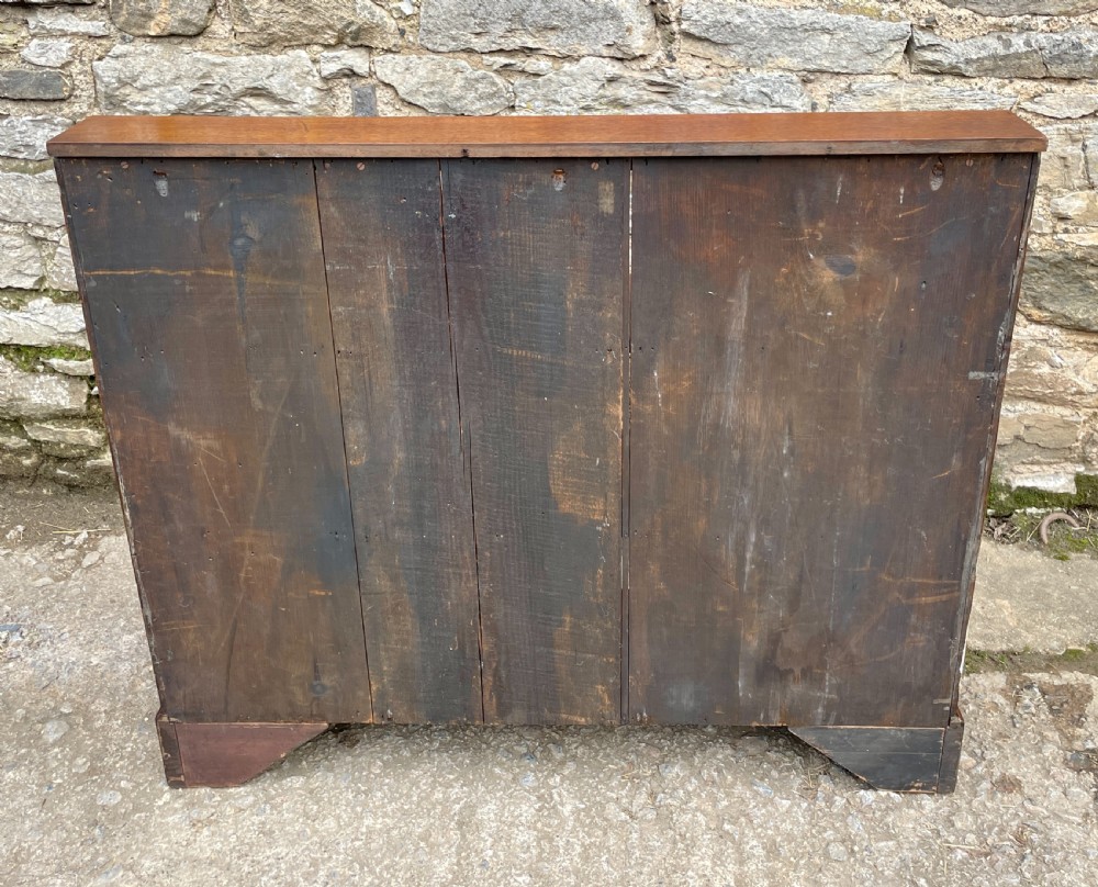 Antique Mahogany Waterfall Bookcase View XIV
