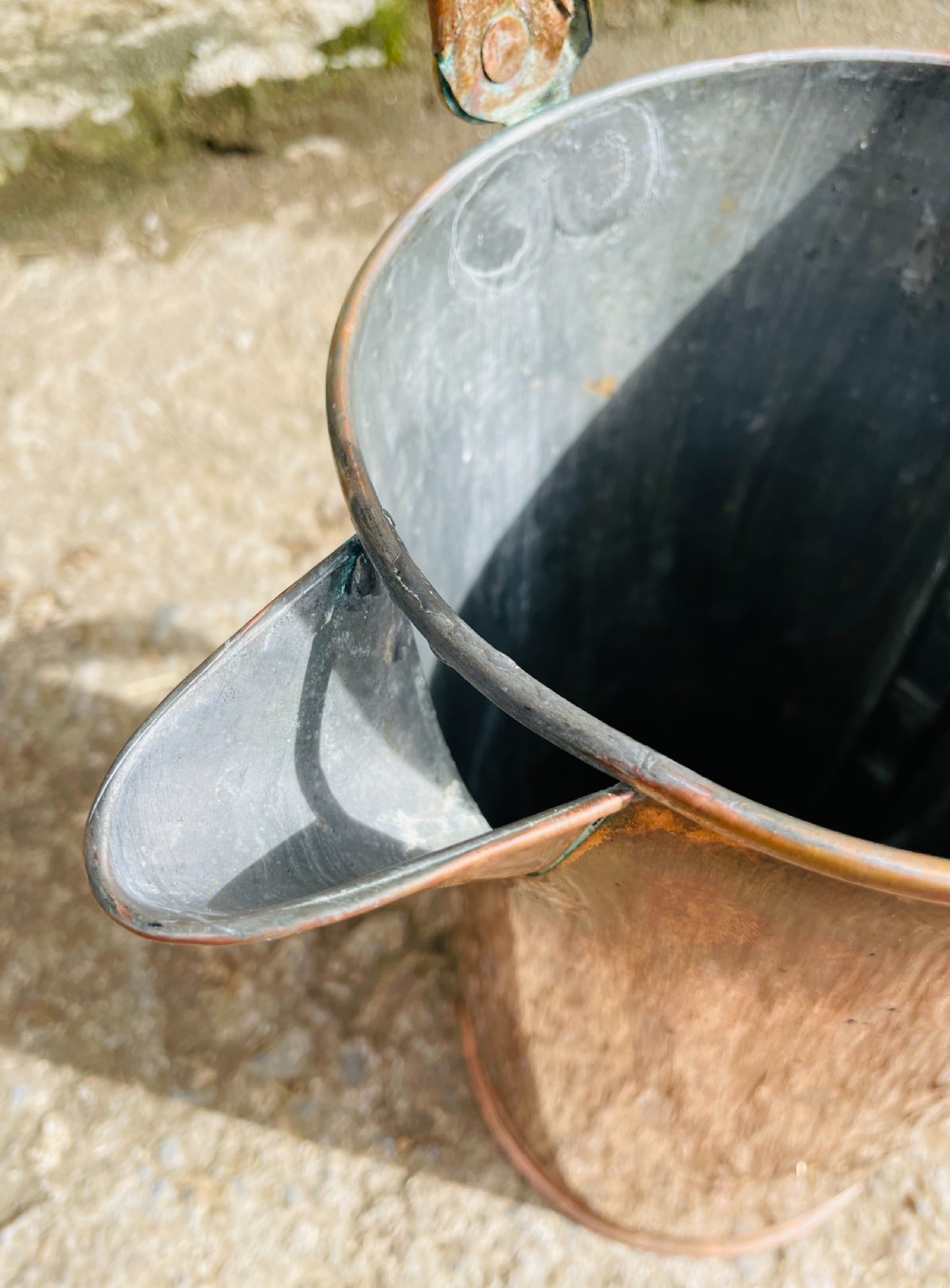Victorian Copper Measuring Pail View XII