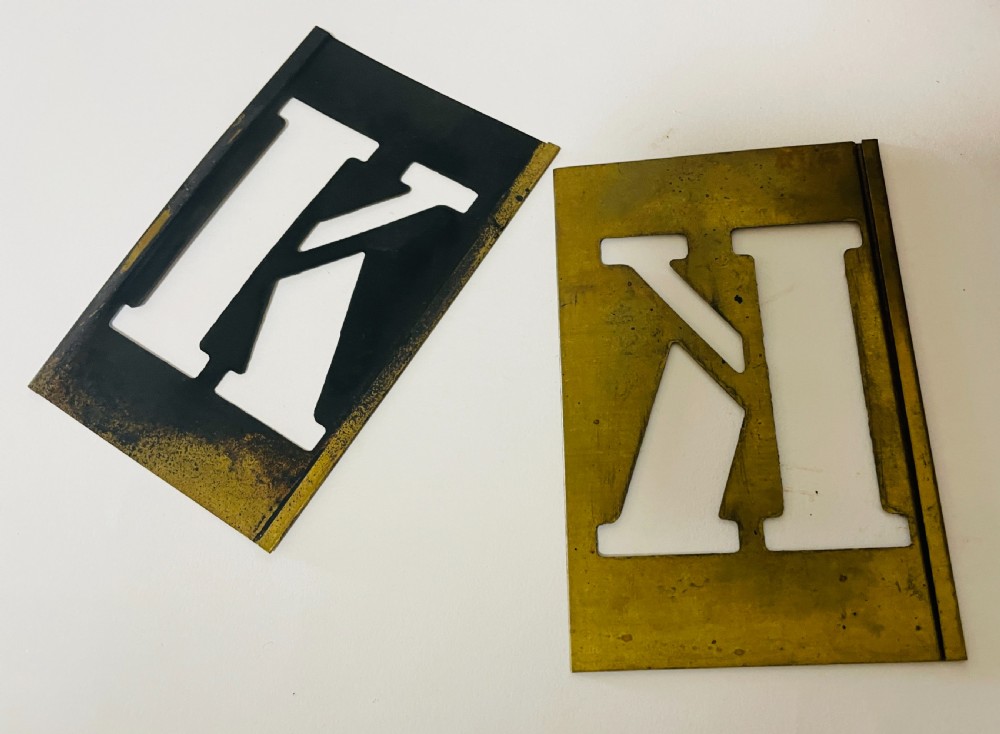 Set of Antique Brass Stencils View VI
