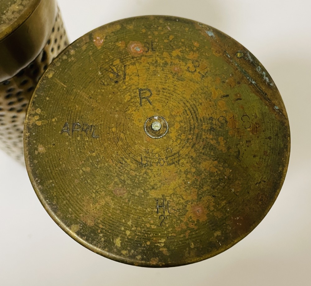 Pair of WW1 Trench Art Vases View VII