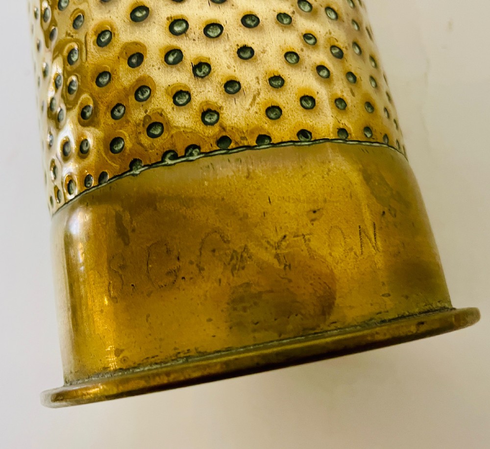 Pair of WW1 Trench Art Vases View VIII
