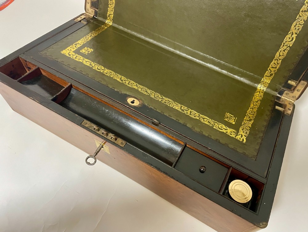 Victorian Burr Walnut Writing Slope View IX