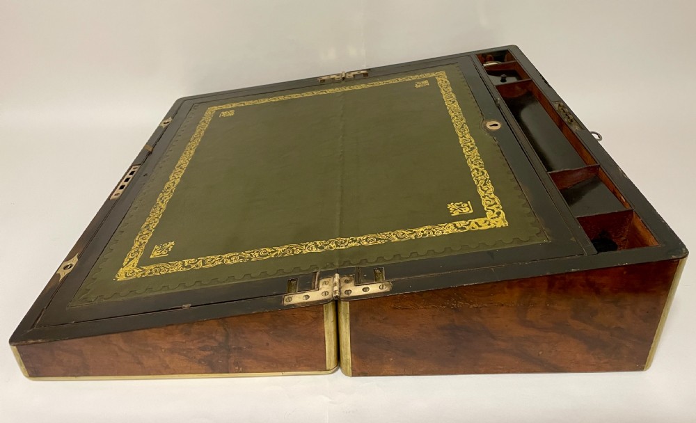 Victorian Burr Walnut Writing Slope View X