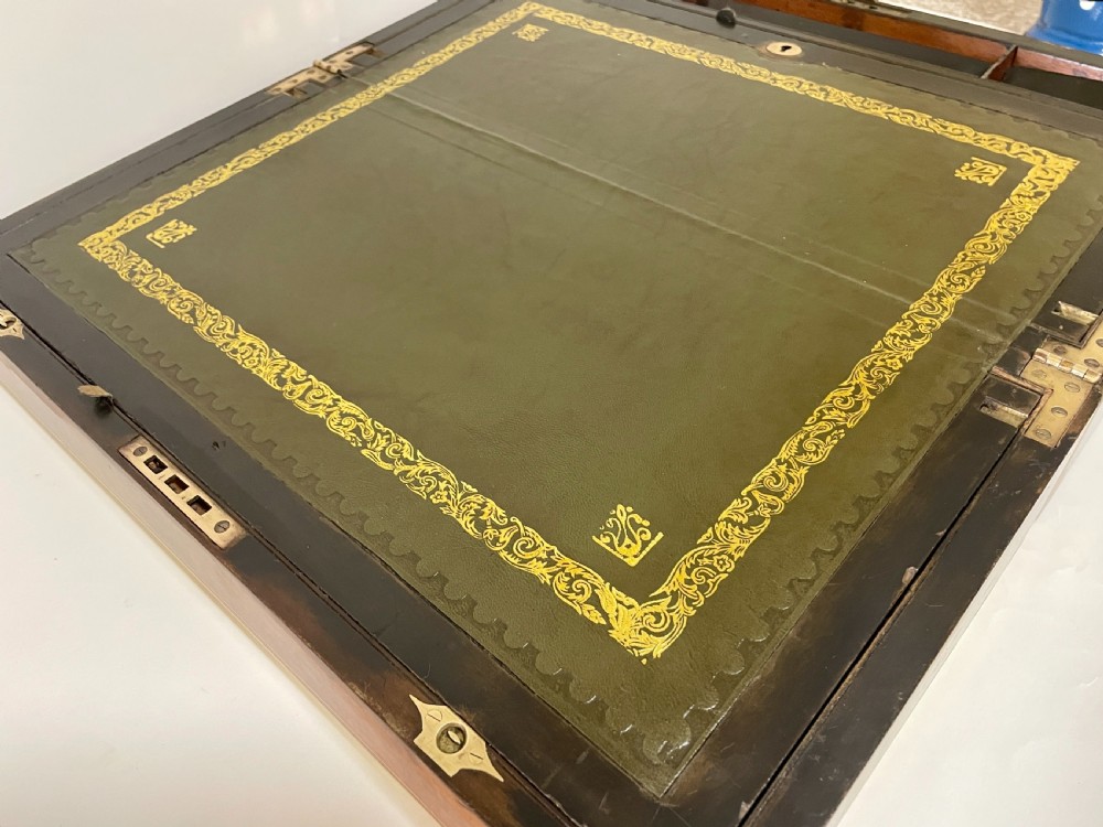 Victorian Burr Walnut Writing Slope View XI