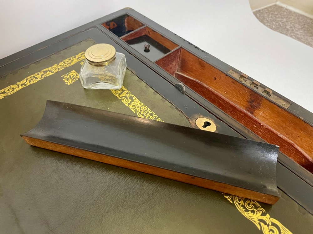 Victorian Burr Walnut Writing Slope View XIII