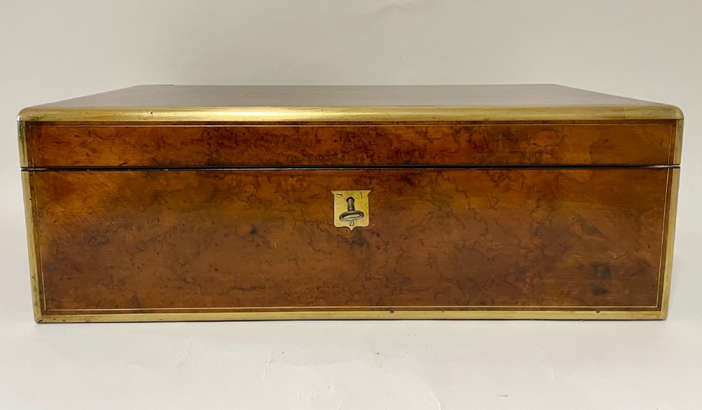 Victorian Burr Walnut Writing Slope View XVII