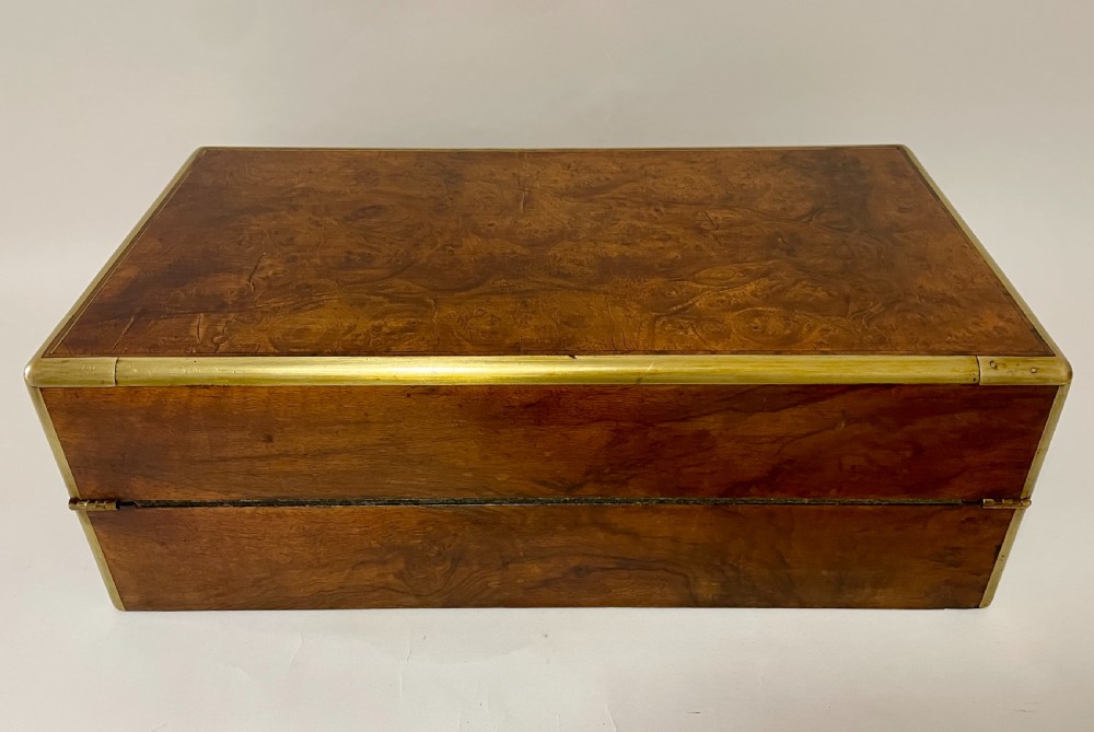 Victorian Burr Walnut Writing Slope View XIX