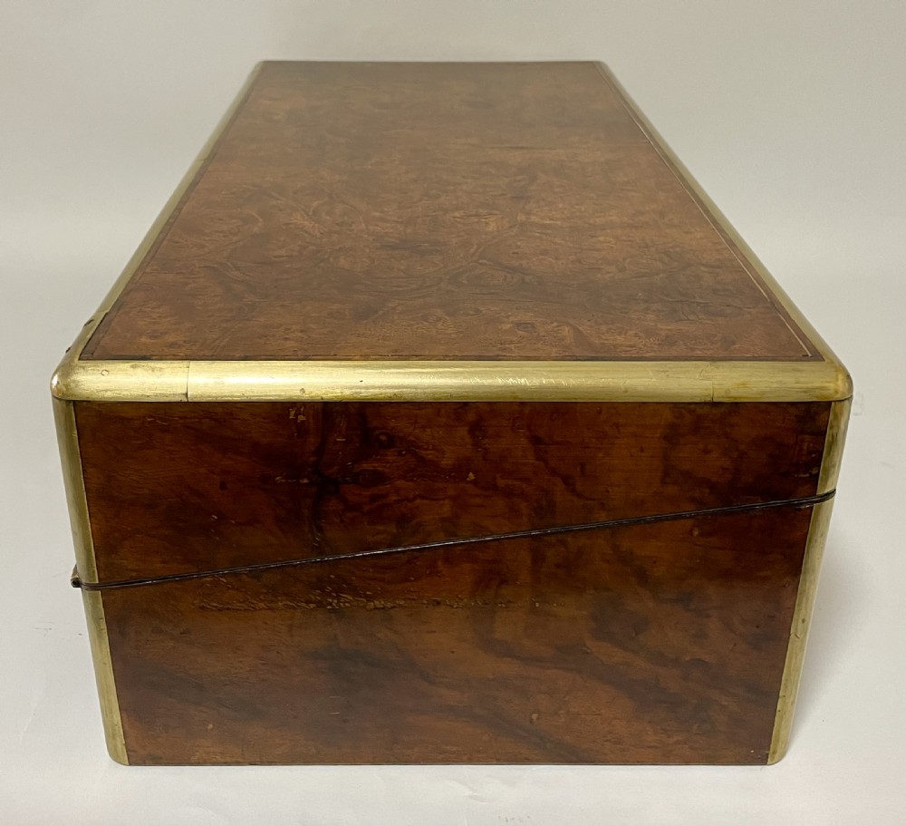 Victorian Burr Walnut Writing Slope View XX