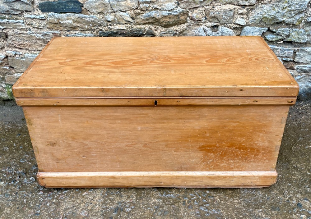 Victorian Pine Blanket Box