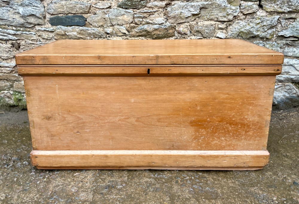Victorian Pine Blanket Box View II