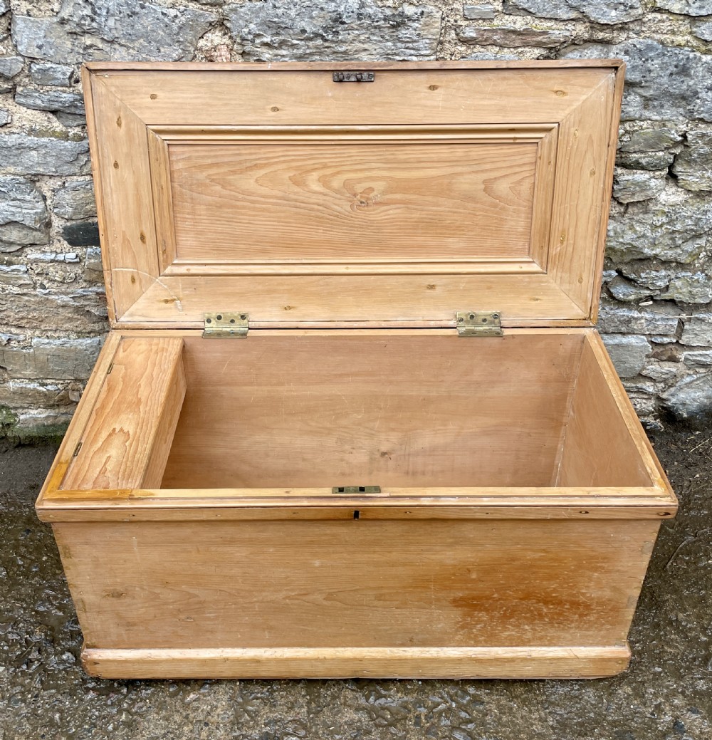Victorian Pine Blanket Box View IV