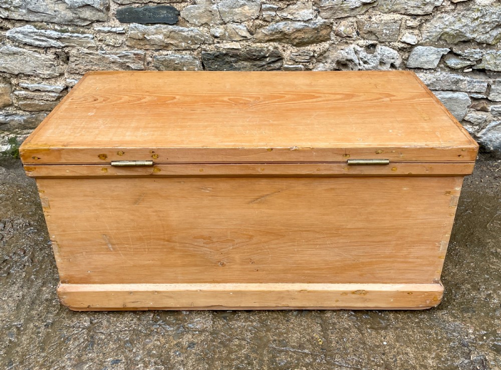 Victorian Pine Blanket Box View IX