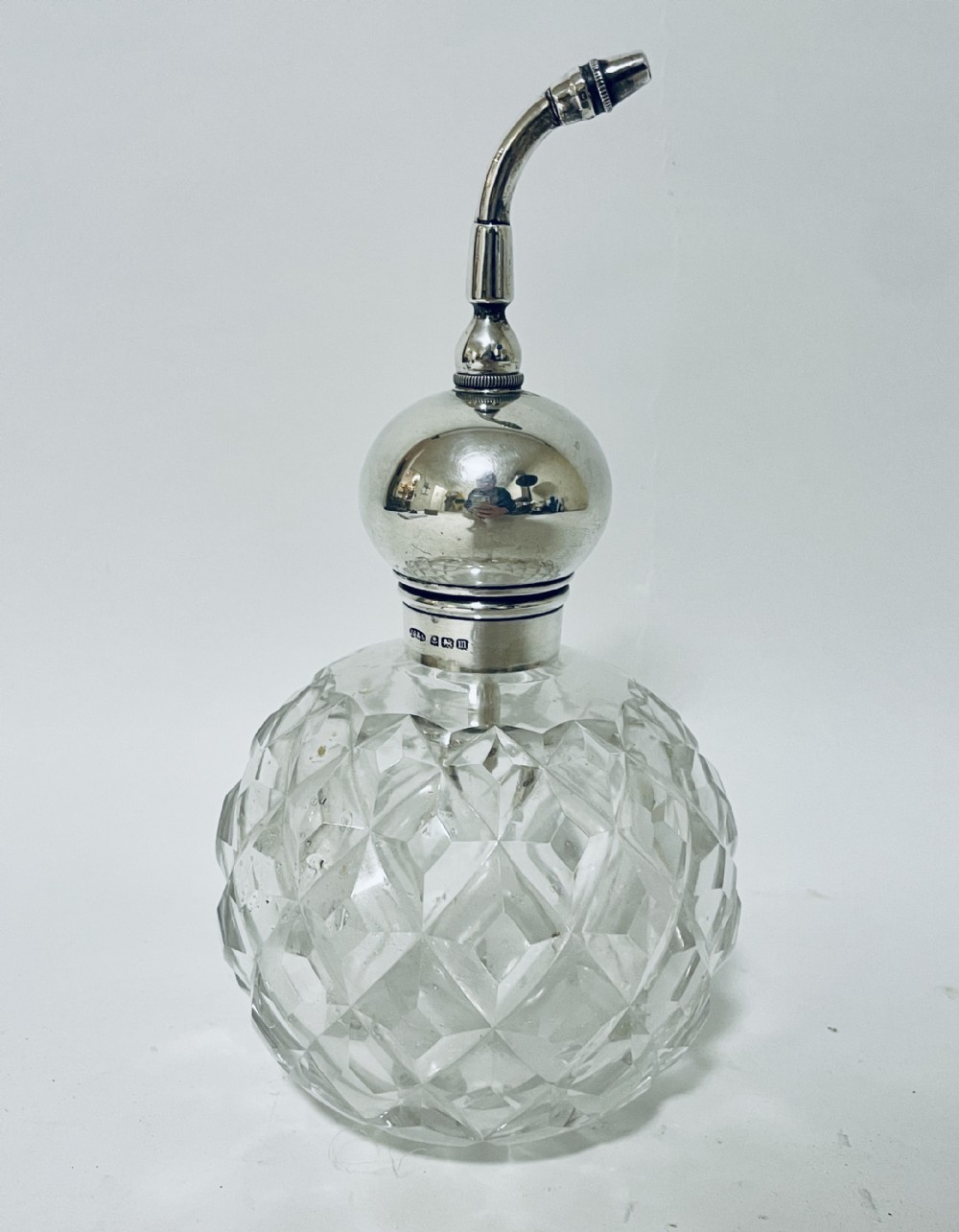 Antique Silver Mounted Perfume Bottle