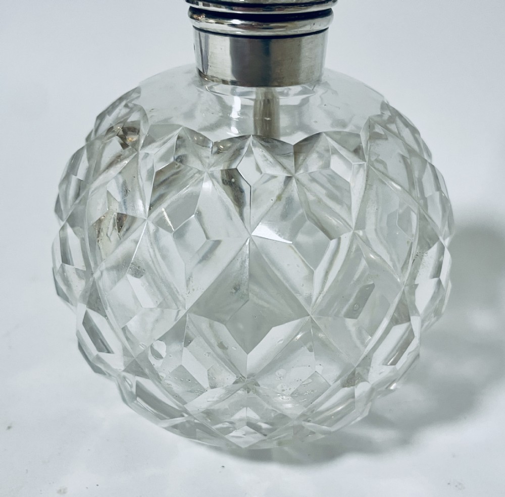 Antique Silver Mounted Perfume Bottle View XIII