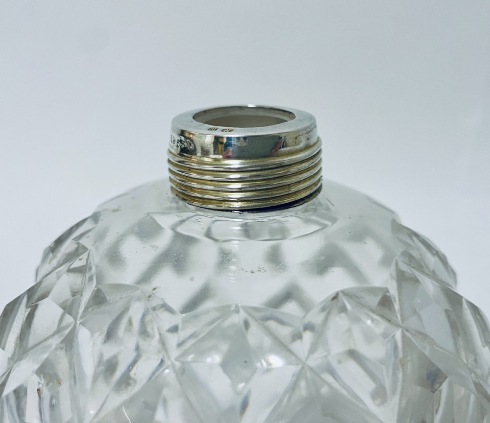 Antique Silver Mounted Perfume Bottle View XVI