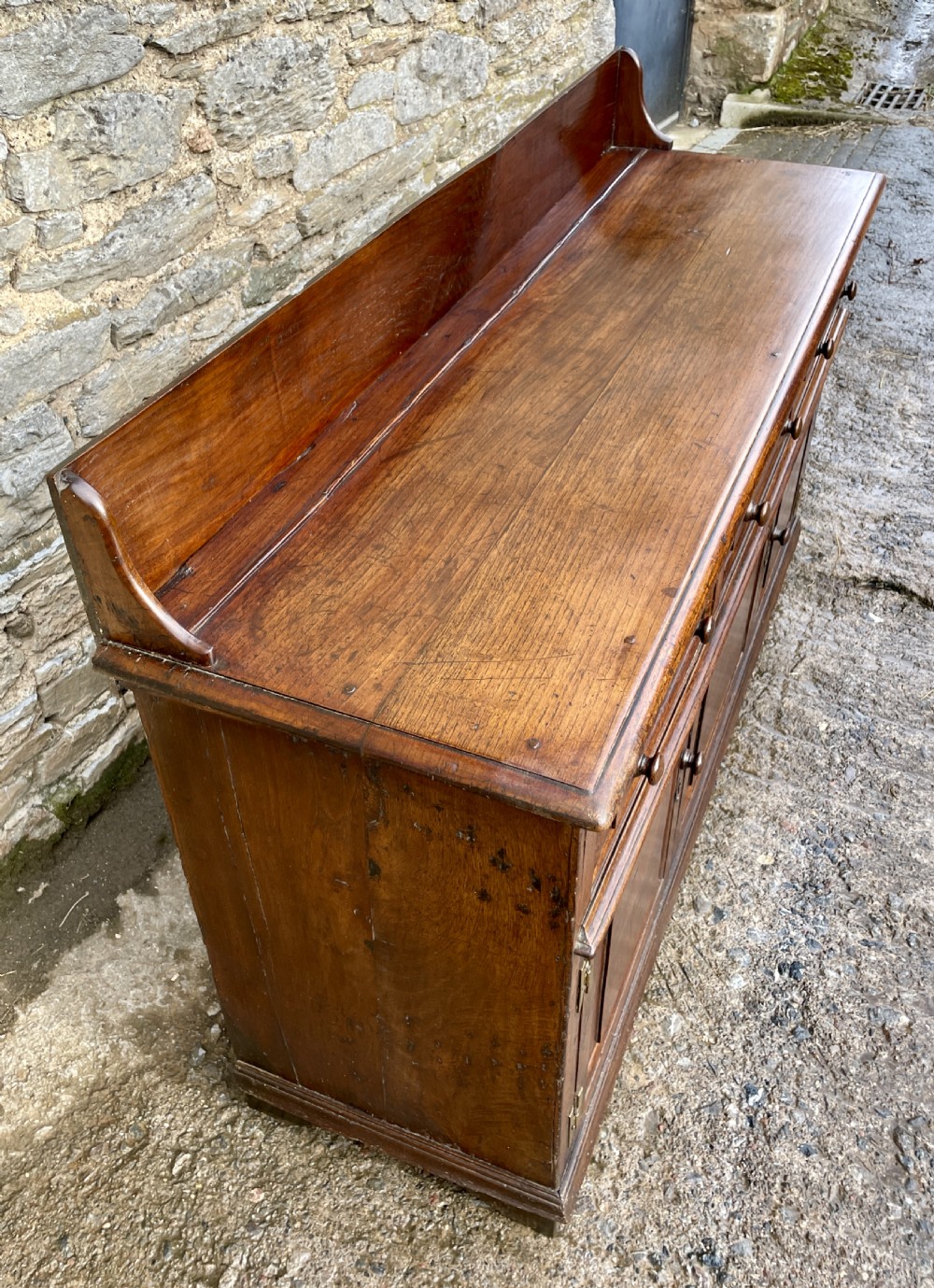 18th Century Georgian Oak Dresser Base View V