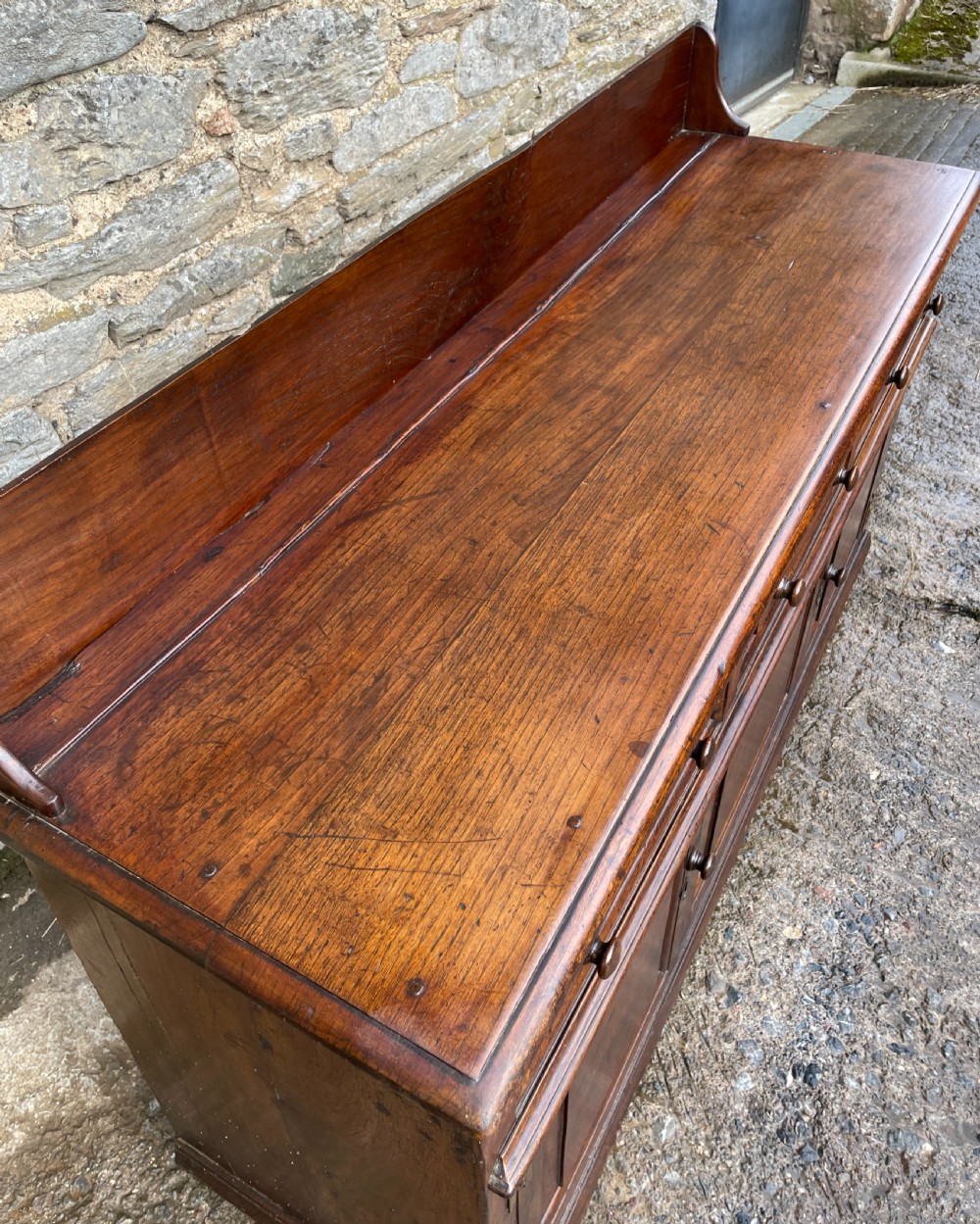 18th Century Georgian Oak Dresser Base View XII