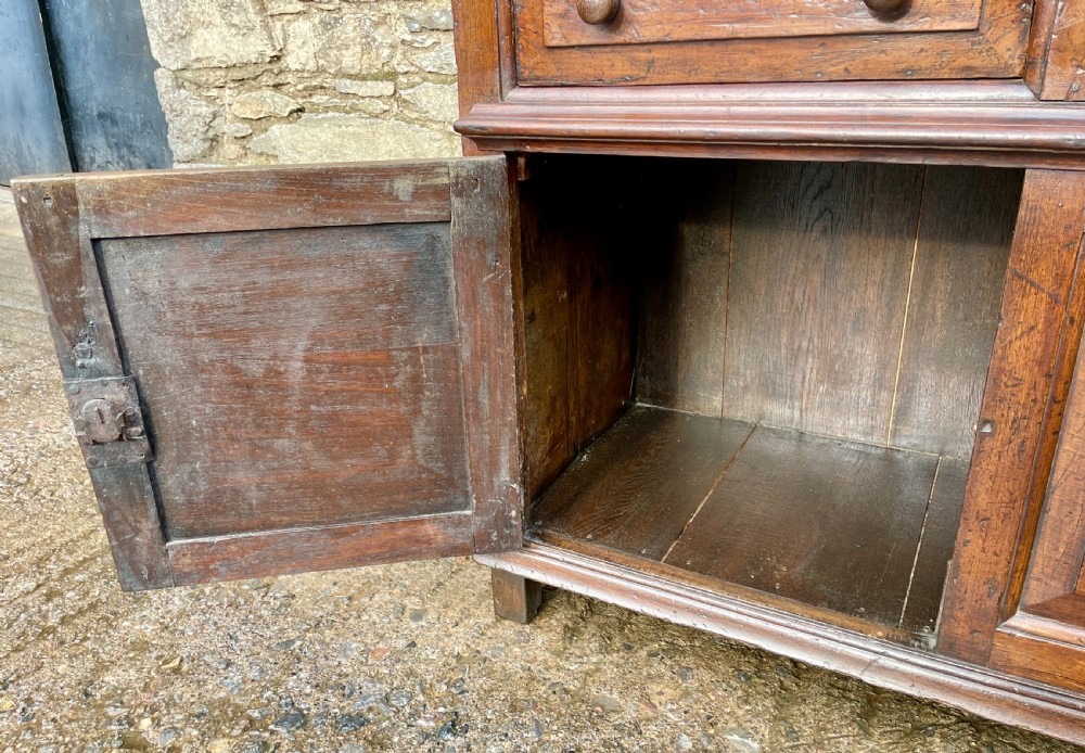 18th Century Georgian Oak Dresser Base View XIX