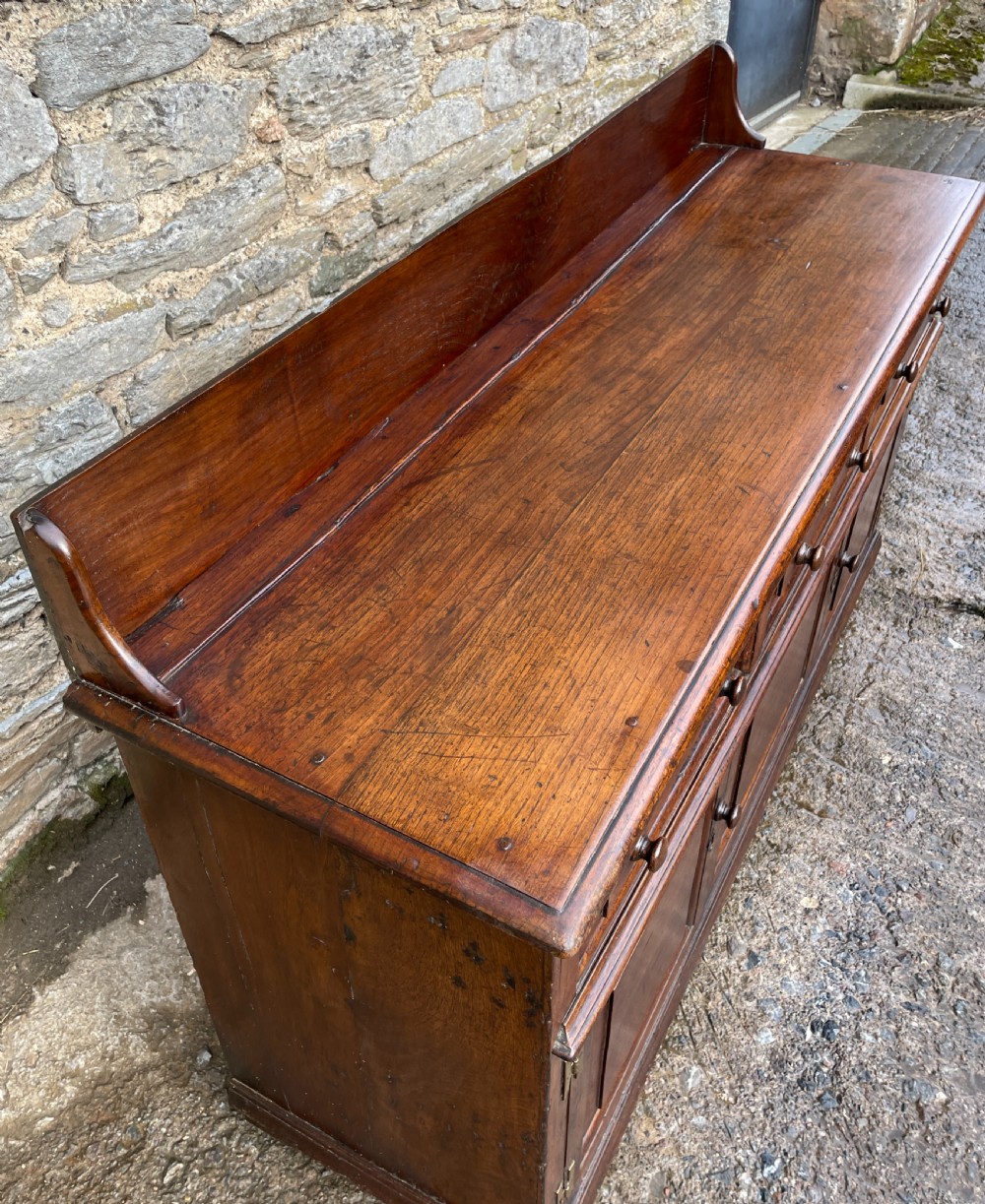 18th Century Georgian Oak Dresser Base View XXV
