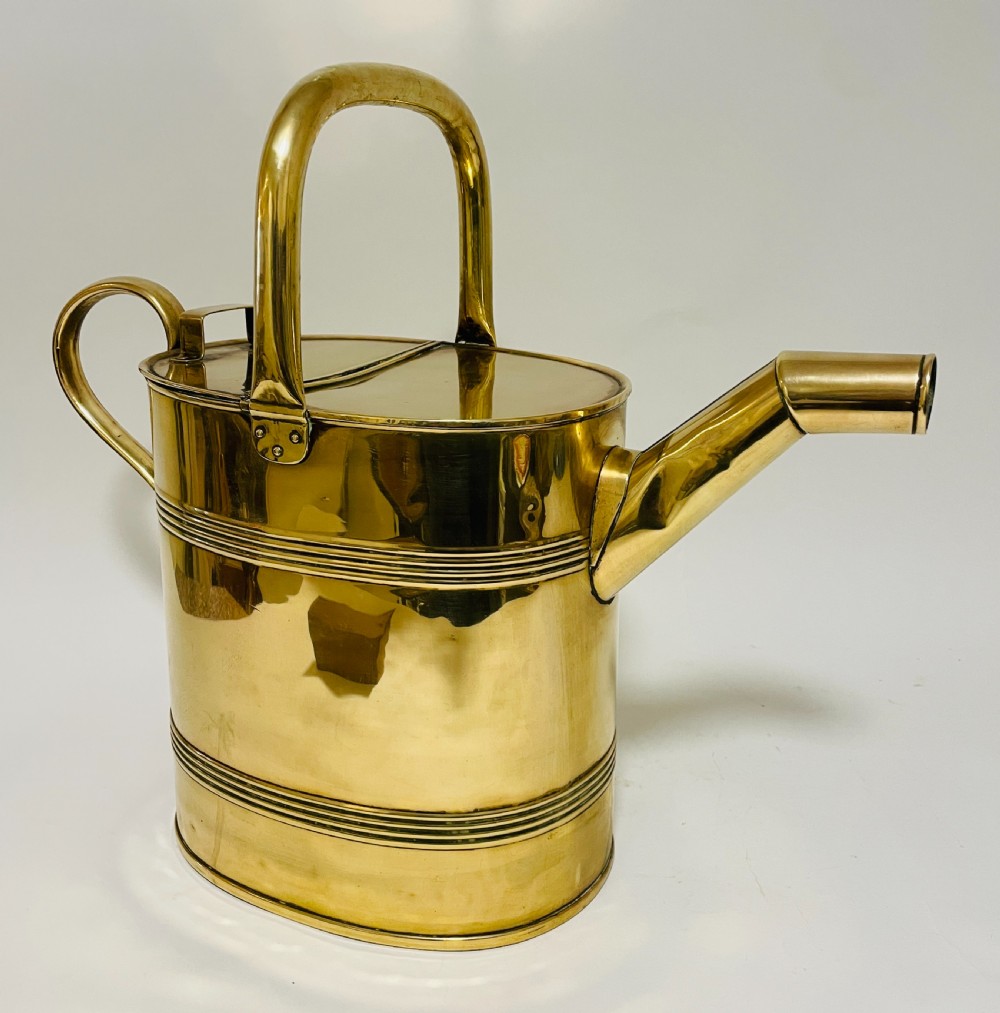 Large Antique Brass Watering Can View IV
