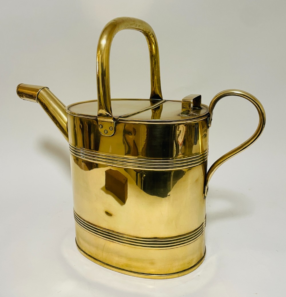 Large Antique Brass Watering Can View VI