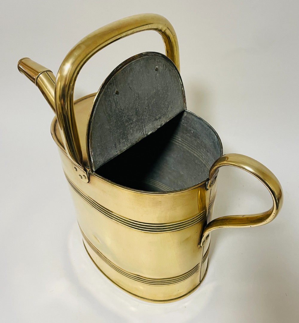 Large Antique Brass Watering Can View VIII