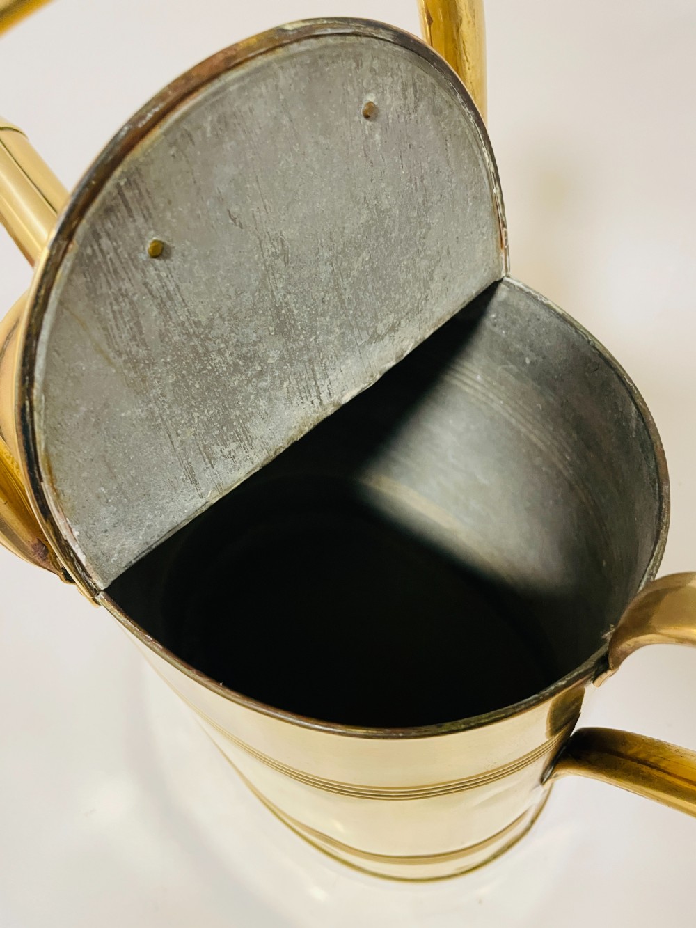 Large Antique Brass Watering Can View IX