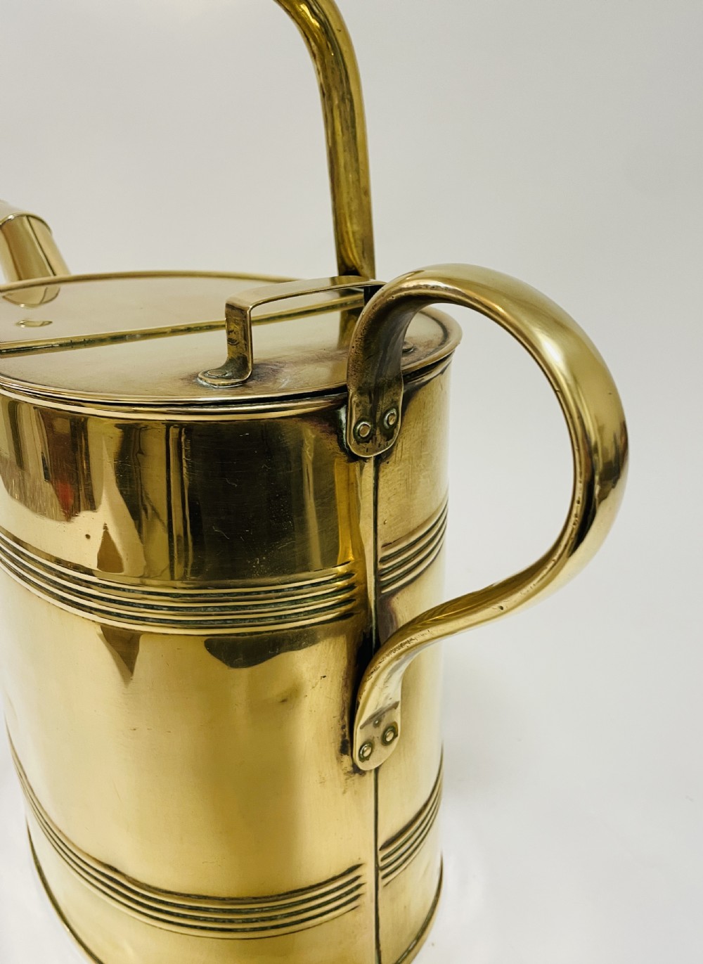 Large Antique Brass Watering Can View XV