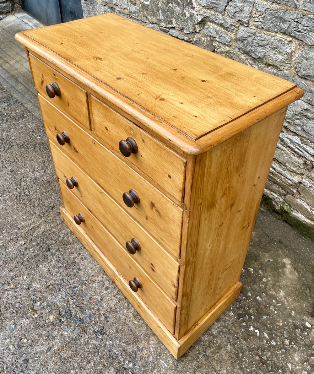 Large Antique Stripped Pine Chest of Drawers View VII