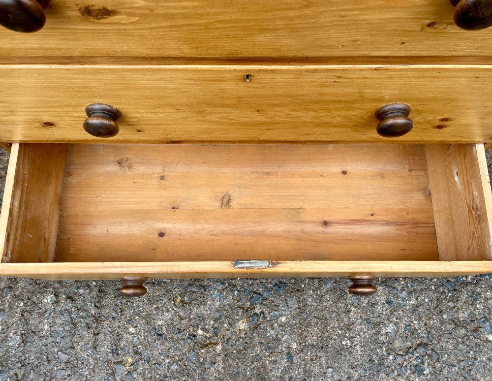 Large Antique Stripped Pine Chest of Drawers View XI