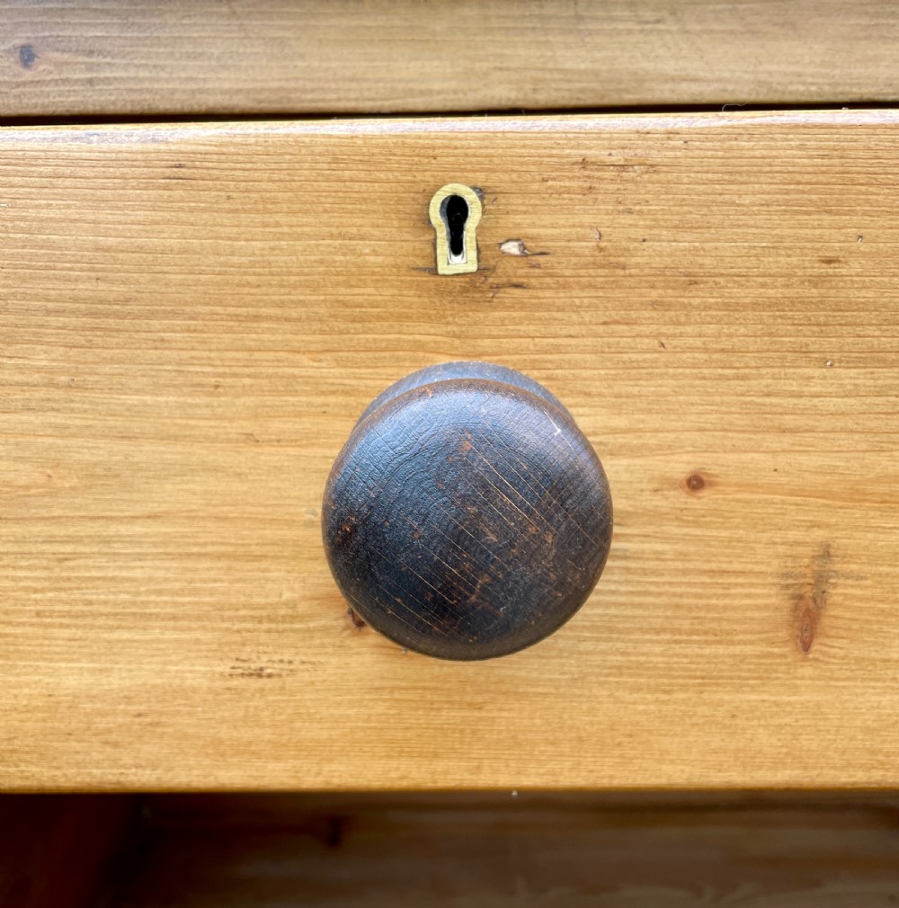 Large Antique Stripped Pine Chest of Drawers View XIII