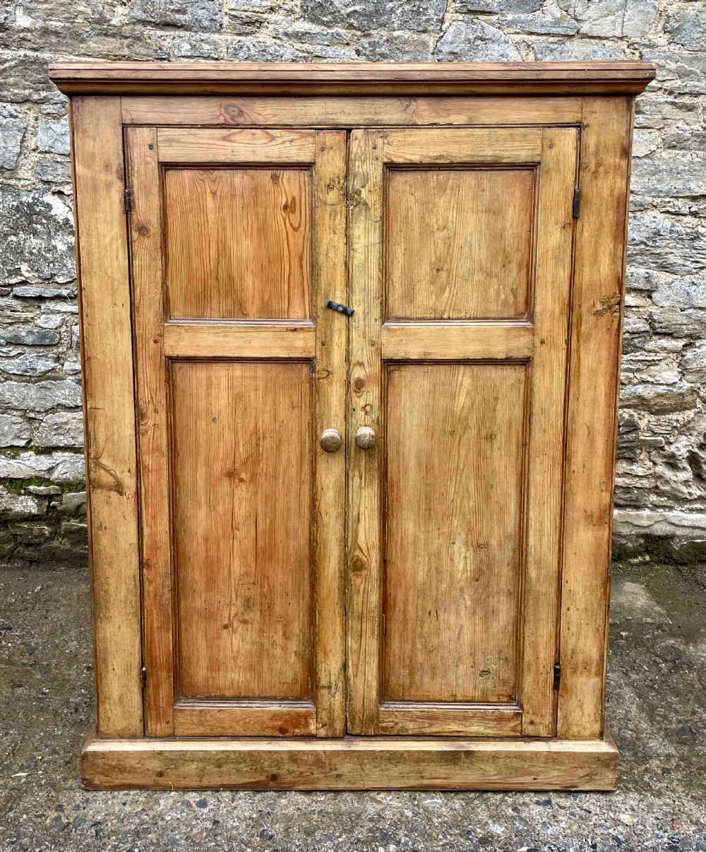 Antique Stripped Pine Cupboard