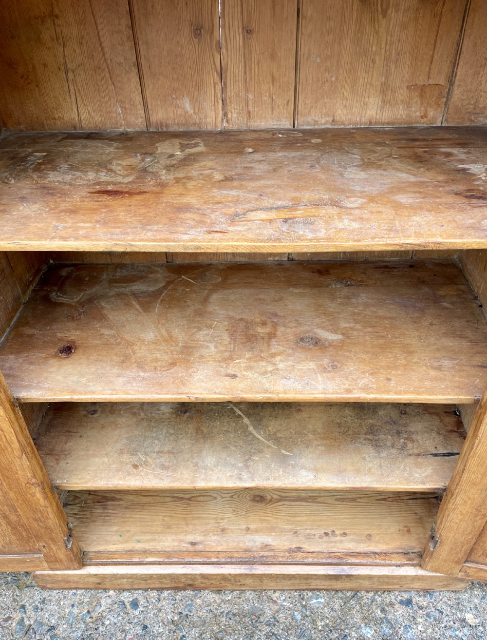 Antique Stripped Pine Cupboard View VI