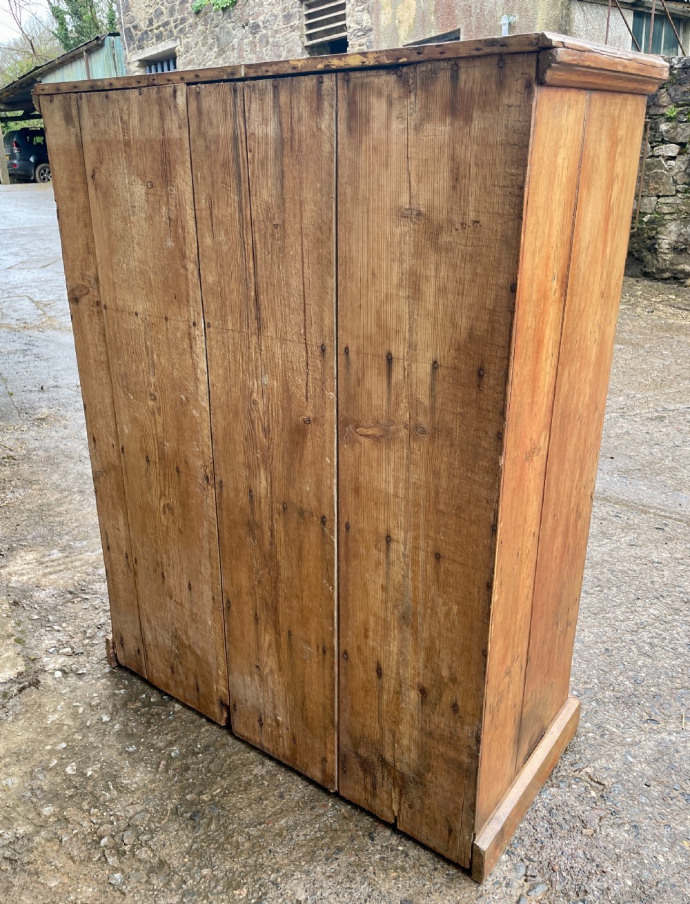 Antique Stripped Pine Cupboard View VII