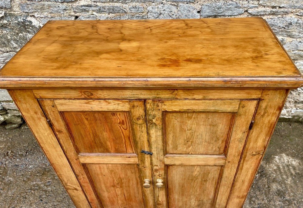 Antique Stripped Pine Cupboard View IX