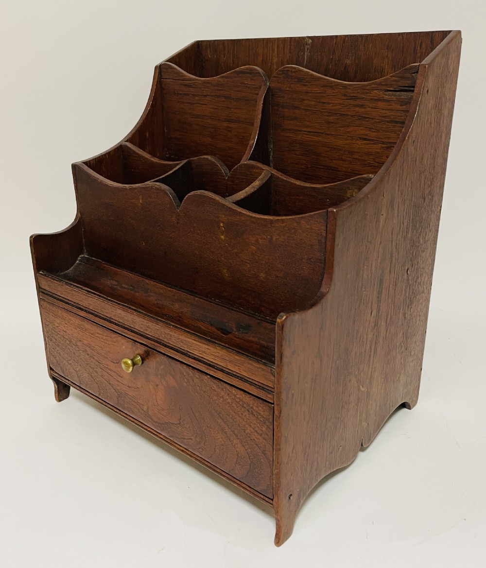 Antique Oak Desk Tidy View IV