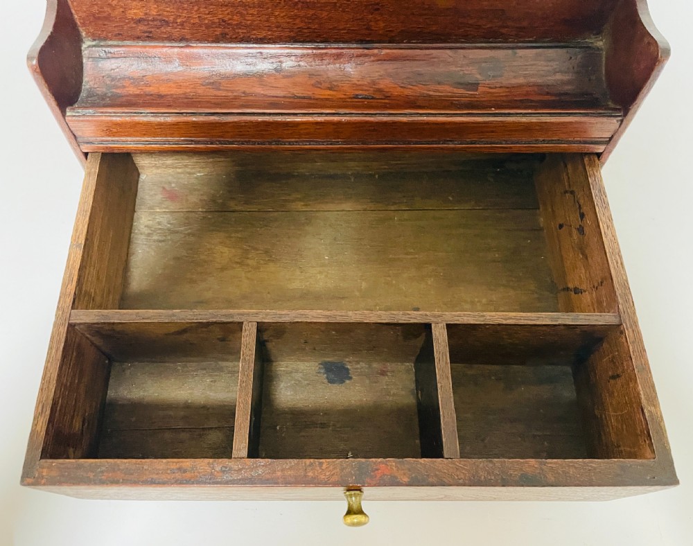 Antique Oak Desk Tidy View V
