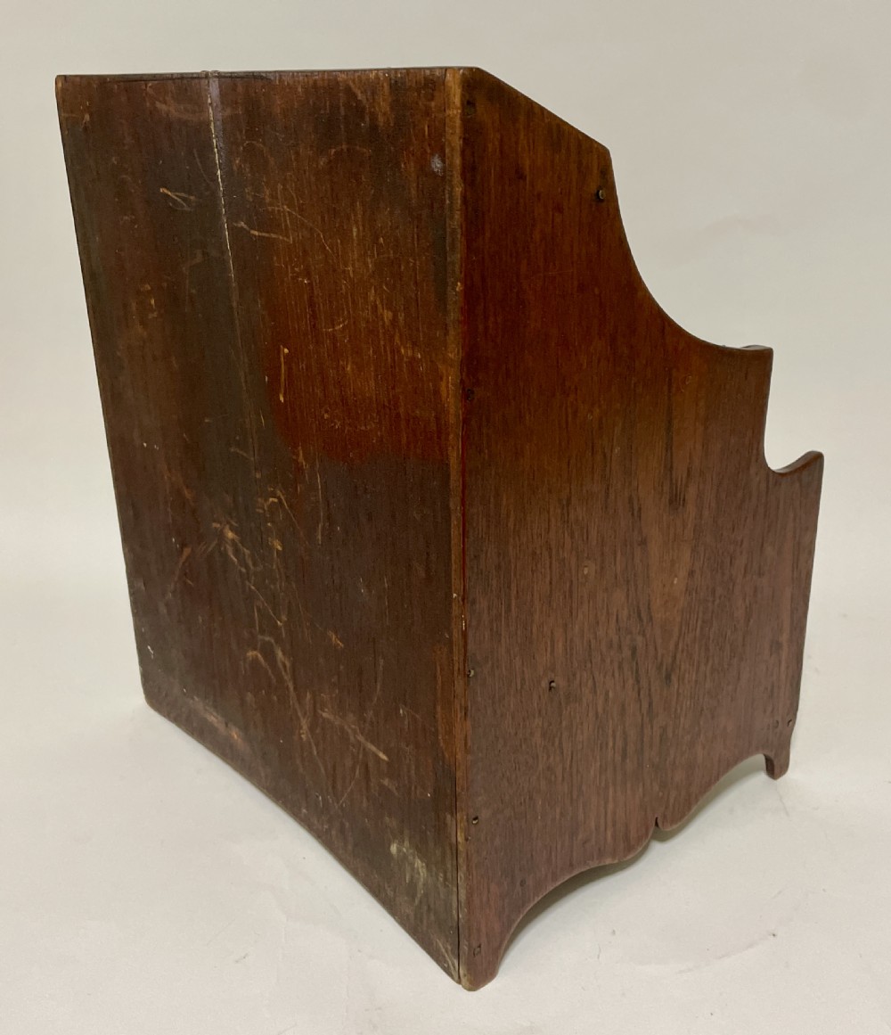 Antique Oak Desk Tidy View VIII