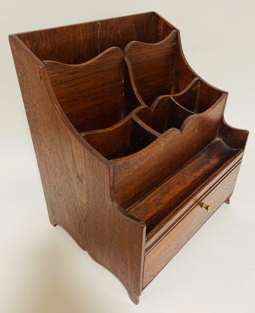 Antique Oak Desk Tidy View X