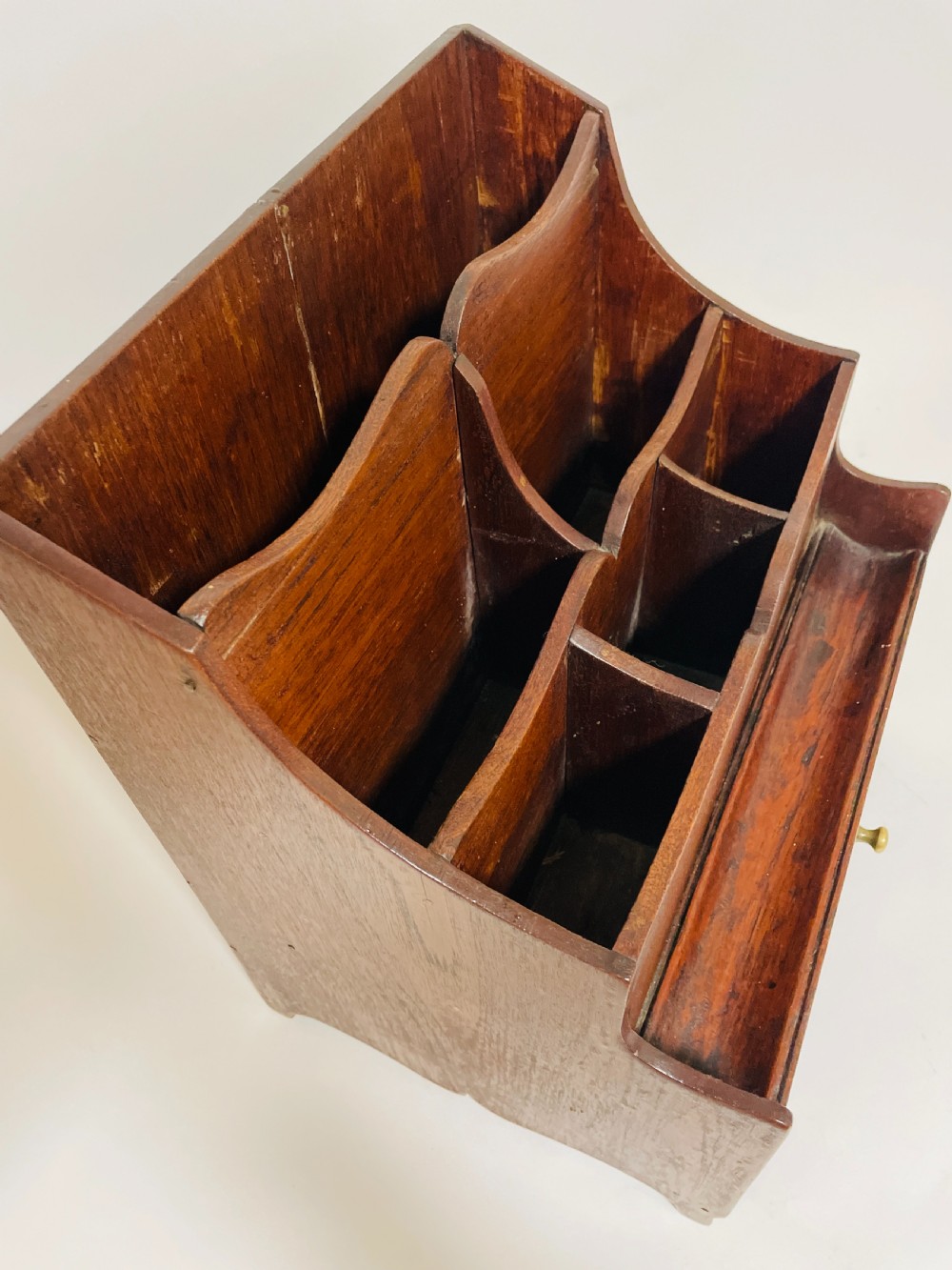 Antique Oak Desk Tidy View XI