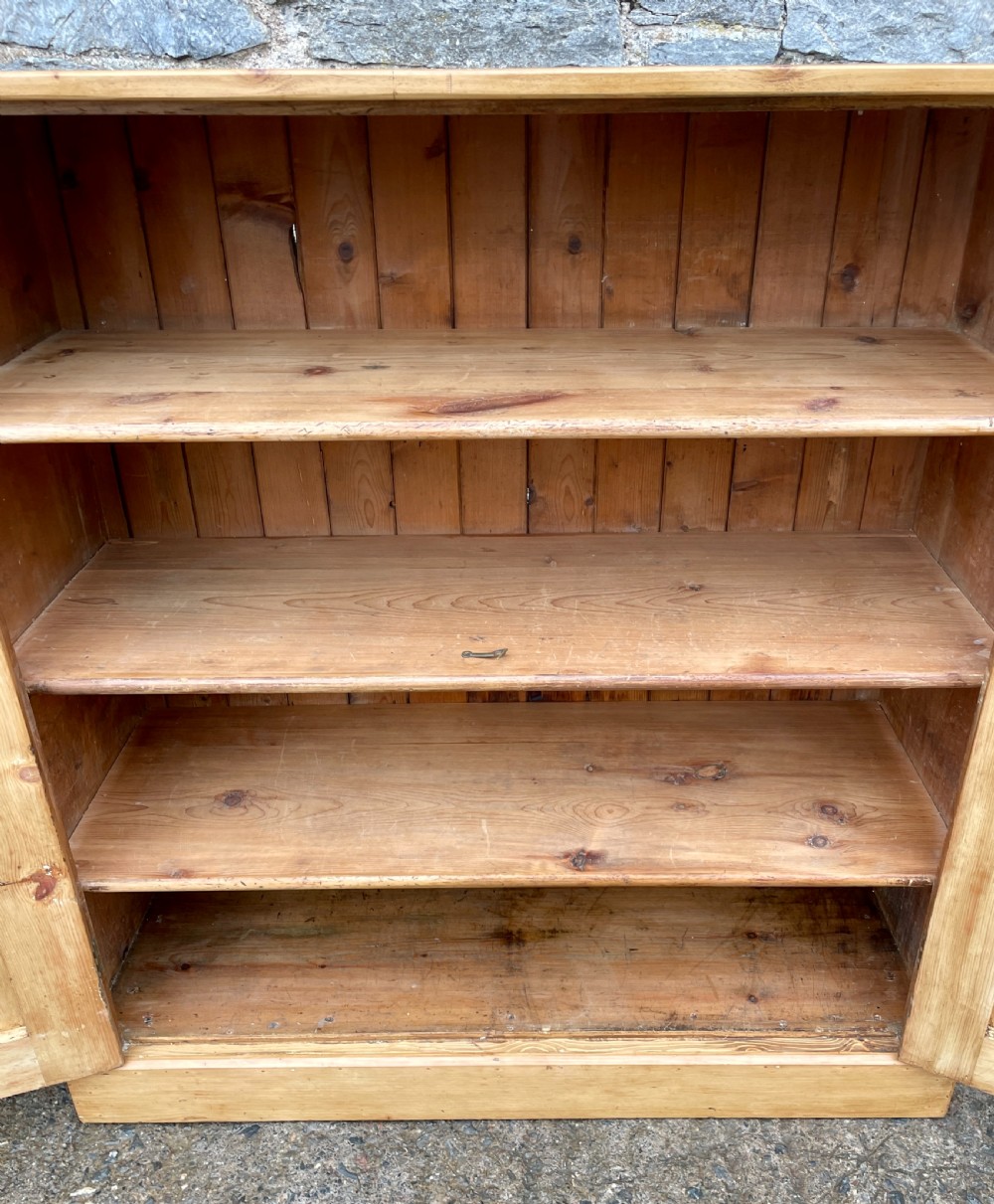 Antique Stripped Pine Cupboard View XV