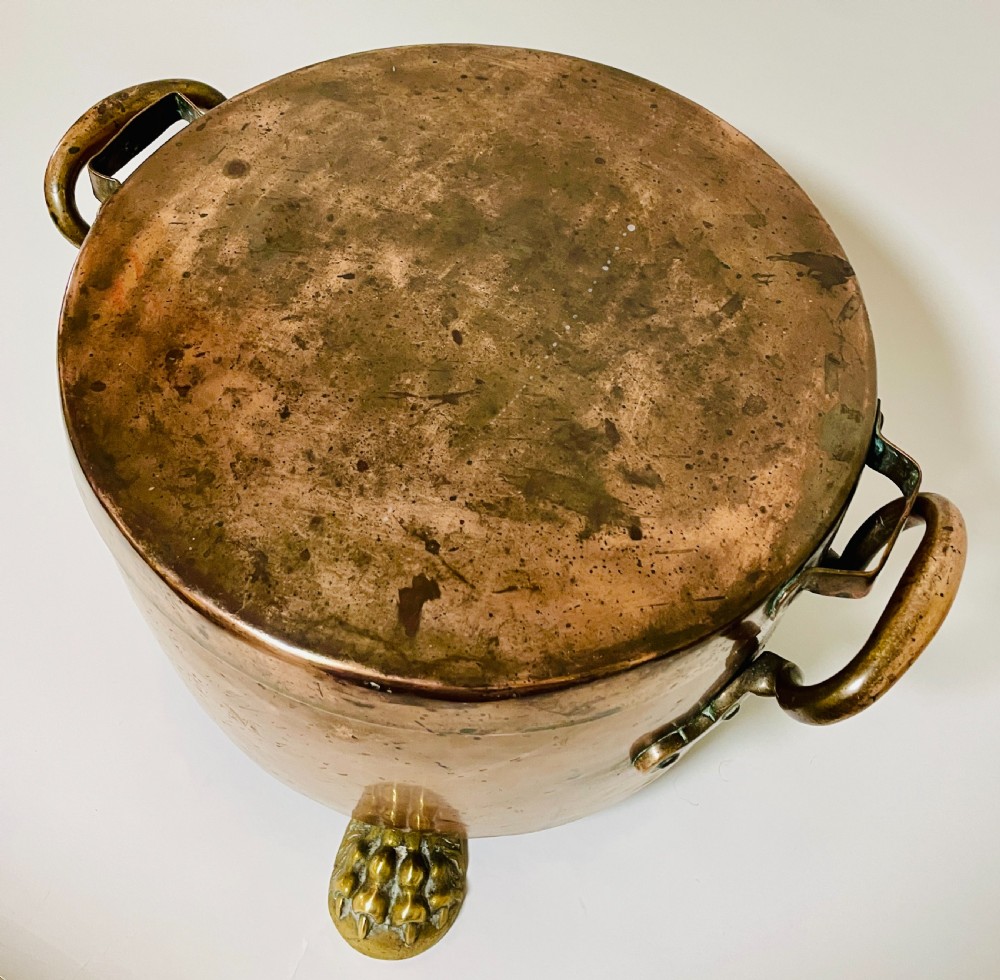 Large Victorian Copper Lidded Pot View IV