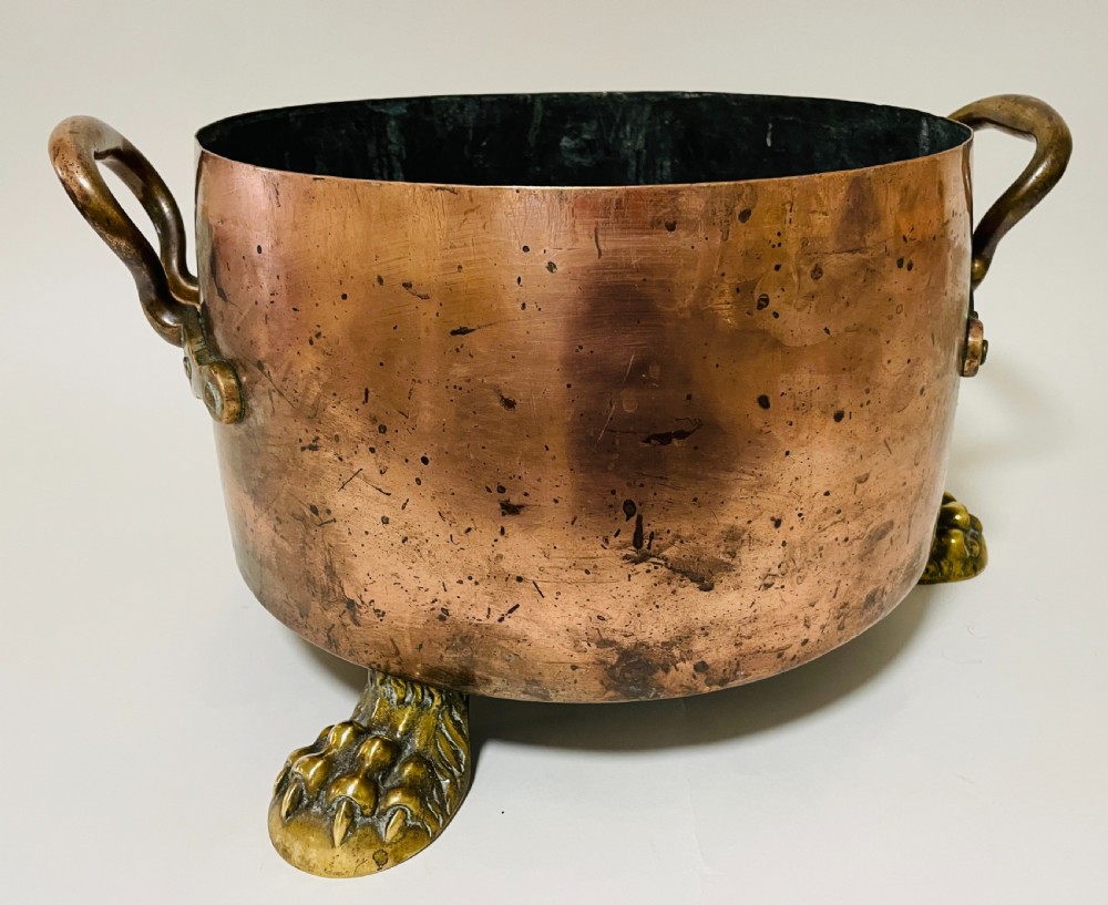 Large Victorian Copper Lidded Pot View XI