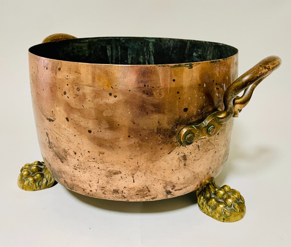 Large Victorian Copper Lidded Pot View XII