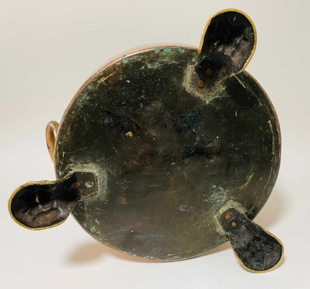 Large Victorian Copper Lidded Pot View XIV