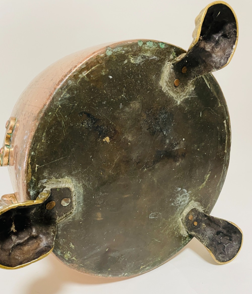Large Victorian Copper Lidded Pot View XV